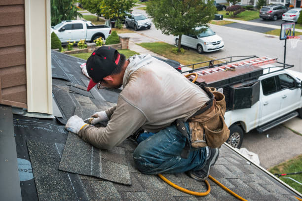 Professional Flat Roof Repair technician working in Morrison, IA